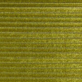 Olive-green striped fabric texture with narrow horizontal ridges, woven construction, and subtle sheen, displaying a uniform linear pattern.