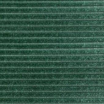 Green corduroy fabric texture with dense horizontal cords and a striped pattern, displaying a tactile, woven surface.