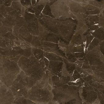 Dark brown marble texture with swirling patterns and cream veining, polished sheen, circular formations, resembling natural stone—giorgetti 6885 velvetbrown.