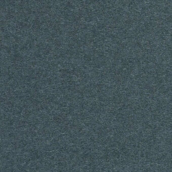 Felt texture sample in muted teal-gray, uniform rough surface, granular appearance, consistent matte finish, identified as Horm Kvadrat Divina3 0181.