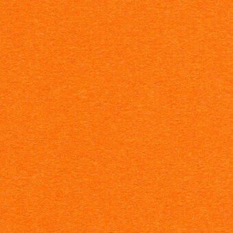 Orange textured fabric close-up, granular felt-like material, saturated terracotta tone, even lighting, Horm Kvadrat Divina3 0542 textile detail.