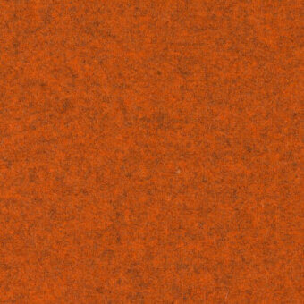 Orange felt texture displaying a dense, matted weave with a consistent, warm tone and subtle tonal variations throughout the sample.