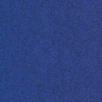Kvadrat Divina Melange textile, deep blue woven fabric, looped pile with mottled texture and sparse light fibers, matte finish.