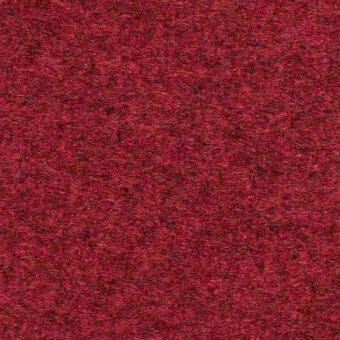 Burgundy looped pile fabric texture with a matte finish, exhibiting a brushed appearance and subtle height variations in the dense weave.
