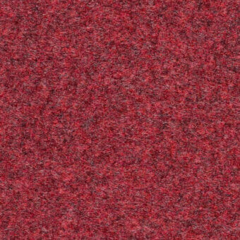 Red cut-pile fabric texture with a dense, looped surface and subtle tonal variations; overlaid text identifies manufacturer Kvadrat, product 0653.