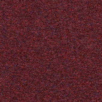 Kvadrat Divinamd 0673 upholstery fabric, burgundy, dense short-pile texture with interwoven dark threads, uniform close-up view.