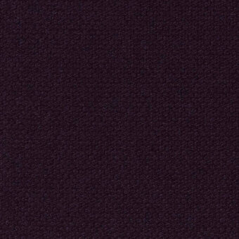 Kvadrat Steelcut3 textile sample, deep purple, granular woven texture with mottled gray and blue undertones, matte finish.