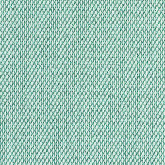 Kvadrat Steelcut Trio fabric texture, teal-green woven material, repeating circular node pattern with looped pile construction, horm exclusive.