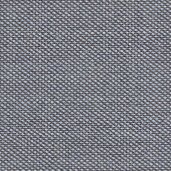 Kvadrat Steelcut Trio fabric, cool gray, tight weave with raised circular nodes and subtle sheen; Horm exclusive textile sample.