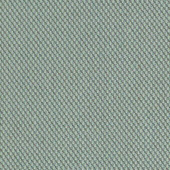 Kvadrat Steelcut Trio textile, pale green, diagonally ribbed with circular perforations; Horm exclusive, steecuttrio3 0205 model.