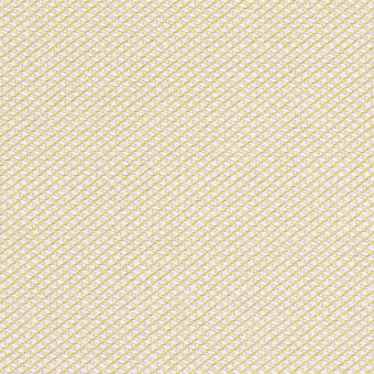 Kvadrat Steelcut Trio textile, light yellow and white woven texture, consistent nubby pattern, Horm exclusive fabric detail.