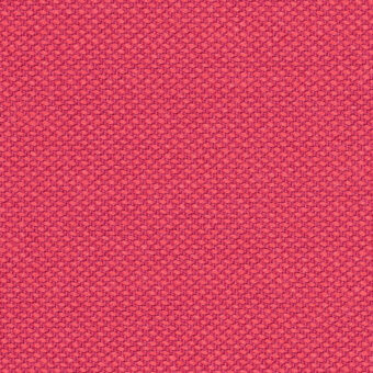 Coral-red kvadrat steelcut trio fabric texture features a dense, woven pattern of raised circular nodes; horm exclusive, model steecuttrio3 0686.