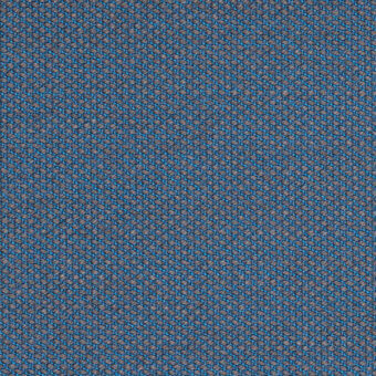Kvadrat Steelcut Trio fabric texture, muted blue and gray woven textile, dense nubby surface with speckled pattern, Horm exclusive.