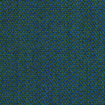 Abstract texture displaying blue, green, and yellow granular elements with embedded text “horm > kvadrat steelcut trio > steecuttrio3 0883”.
