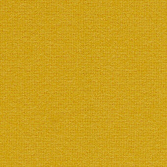 Mustard yellow woven textile swatch, dense matte finish, likely wool blend; Horm x Kvadrat Tonus4 0424 fabric sample detail.