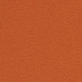 Kvadrat Tonus 4 0554 fabric sample, solid orange wool textile, dense matte weave, brushed texture, Horm collection.