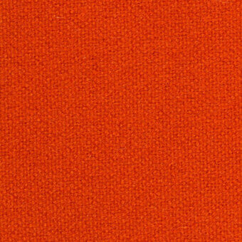 Kvadrat Tonus fabric texture in orange, displaying a dense woven structure with subtle tonal shifts and a slightly nubby, looped pile.