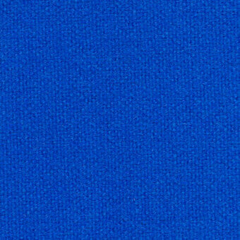 Blue woven textile texture with a matte finish, displaying a uniform saturated color and granular surface, studio shot.