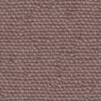 Woven fabric texture in dusty rose, featuring a grid pattern of raised knots, dense fibers, and subtle tonal variations; sample labeled “ibisco 443 018”.