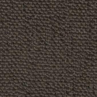 Dense looped pile fabric in muted gray-brown, exhibiting a consistent, slightly irregular woven texture suitable for upholstery.