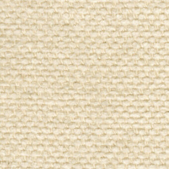 Cream linen texture, dense woven grid pattern, matte finish, natural thread variations, durable fabric sample for upholstery.