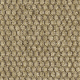 Beige looped pile texture with a grid pattern of rounded forms, showcasing subtle tonal variations and a dense, fabric-like surface.