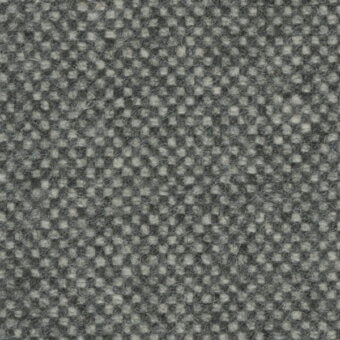 Woven fabric texture, muted gray tone, small square pattern with heathered variations, soft fuzzy fibers, tactile felt-like quality.