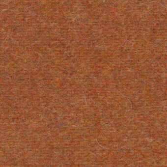 Terracotta felt texture with scattered off-white fibers, displaying a dense, matted surface and diffused, even lighting.