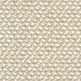 Cream woven fabric texture displaying a dense plain weave with nubby yarns and a matte finish, forming a regular grid pattern.