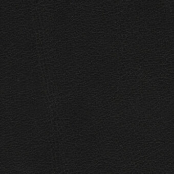 Dark leather texture with fine grain, matte finish; “horm nuance v1 residential leather lanilina 4301 ossidiana” label visible.