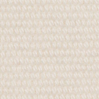 Creamy off-white looped pile fabric texture with a uniform, slightly raised pattern of small rounded loops and consistent color.