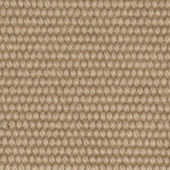 Woven textile surface, muted beige tone, horizontal ribbed pattern with cylindrical elements, matte finish, grid structure, product code visible.