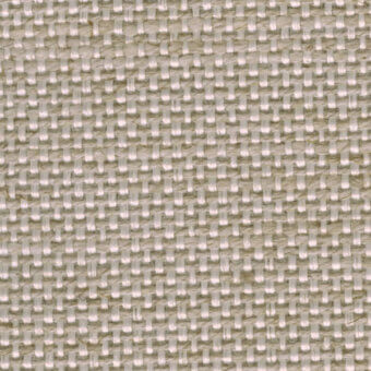 Beige and off-white basketweave textile sample with a dense, grid-like structure and subtle textural variation in matte threads.