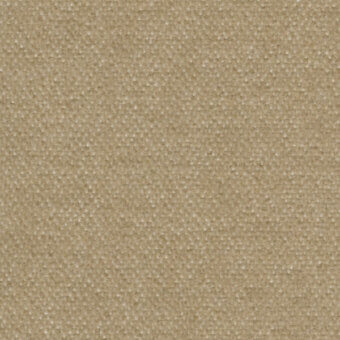 Beige fabric swatch displaying a dense, granular weave with subtle tonal variations and a matte finish, suggesting a natural or synthetic fiber.