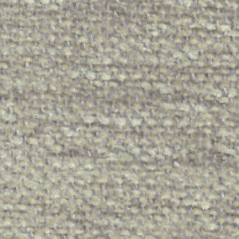 Heathered beige fabric texture with gray and taupe threads, displaying a dense, irregular weave and matte finish.