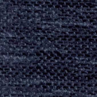 Navy blue woven fabric texture with irregular nubby weave, heathered effect, and matte finish, displaying a dense, interlaced granular structure.
