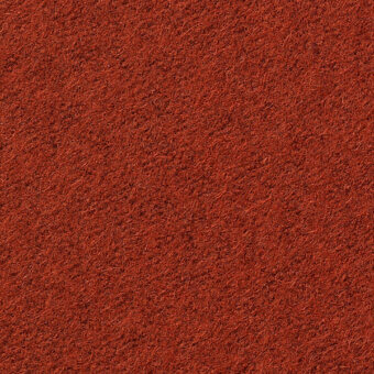 Terracotta textile texture with a dense, fibrous surface and uniform short pile, displaying a matte finish and warm red-orange tone.