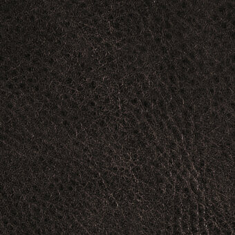 Black leather texture displaying a dense, mottled pattern with granular pores and fine wrinkles, finished matte in royal ebony.