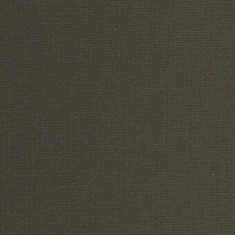 Olive-green fabric sample displaying a matte, dense weave with a regular grid pattern and subtle texture; includes a small, lighter spot.