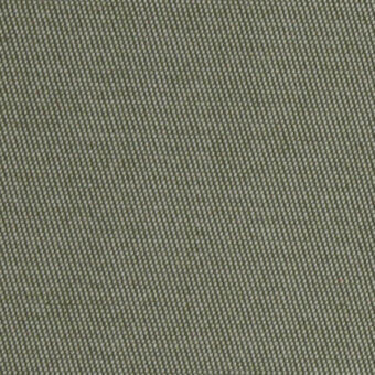 Olive-green textured fabric with a dense grid weave, displaying repeated small text in a sans-serif font and a matte finish.