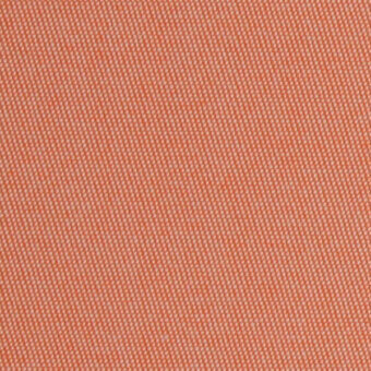 Textured orange fabric sample displaying a repeating dot pattern, coarse woven texture, and subtle tonal variations with diffused lighting.