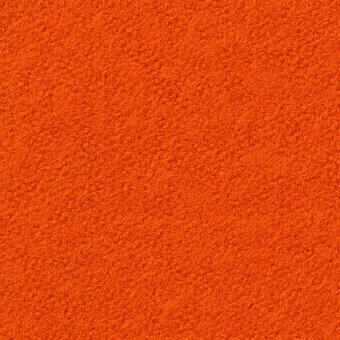 Orange Vescom Lani textile with dense fibrous texture, displaying a uniform saturated tone and subtle embedded product text.