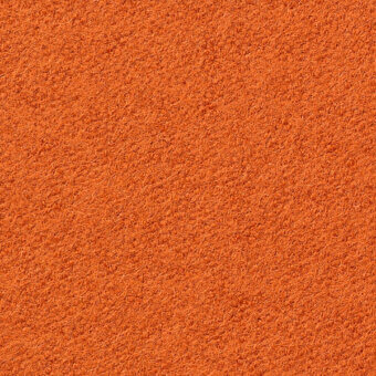 Orange fibrous texture, short pile with granular appearance, displaying “horm > vescom lani (top) > vescom lani 7060” imprinted text.