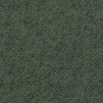 Dark olive green textile swatch displaying a dense, fibrous texture with subtle tonal variations and visible, matted fibers; text reads "horm > vescom lani 7060 38."