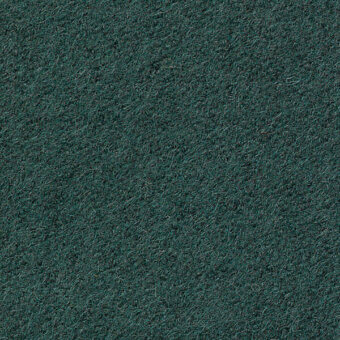 Textured teal green fabric sample displaying dense, fibrous pile with subtle tonal variations and visible fibers; Vescom Lani 7060 53 textile.
