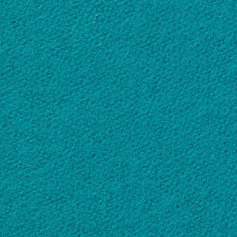 Turquoise fiber texture with a granular surface, matte finish, and diagonal white line; material identification text reads "horm > vescom lani 7060 55."