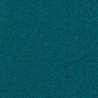 Teal textured fabric swatch displaying “horm > vescom lani” text, featuring a dense, short-pile material and subtle tonal variations.
