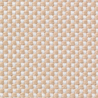 Woven fabric texture, beige and white, grid pattern with square openings; Vescom Samar 7052 24 sample detail visible.