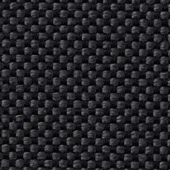 Vescom Samar fabric texture, dark gray woven grid, dimensional matte finish, sample 7052 31, detailed close-up with product identification.