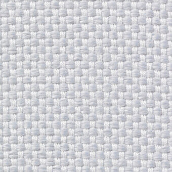 Woven fabric texture, heathered gray, regular grid pattern with matte yarns; Vescom Samar 7052 36 textile sample detail.